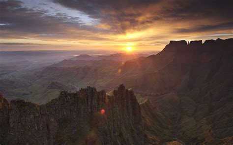 Hikes In Drakensberg Mountains In South Africa