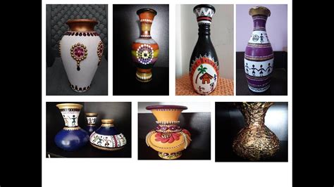 terracotta pot painting ideas | my collection | room decor DIY - YouTube