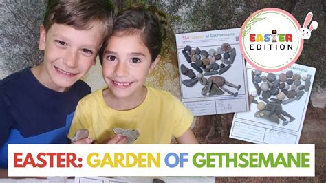 Easter Bible Story Garden Of Gethsemane DIY Rock Art Activity