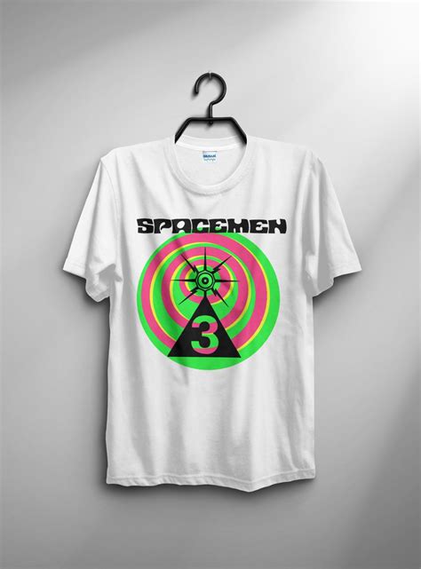 Vintage T Shirt S Spacemen Band Reprint Size S Xl White Black