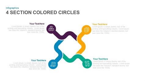4 Section Colored Circles Powerpoint Template And Keynote Slide 4