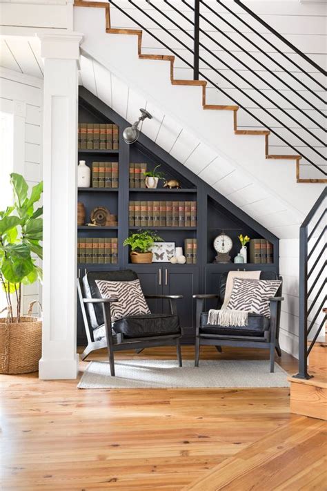 Staircase location can vary depending on your requirements but most stairs are centrally located and handy to the main entrance as well as the main you may need to factor in circulation space around the stairs as well. 25 Ways To Make Use Of The Space Under Stairs | Styletic