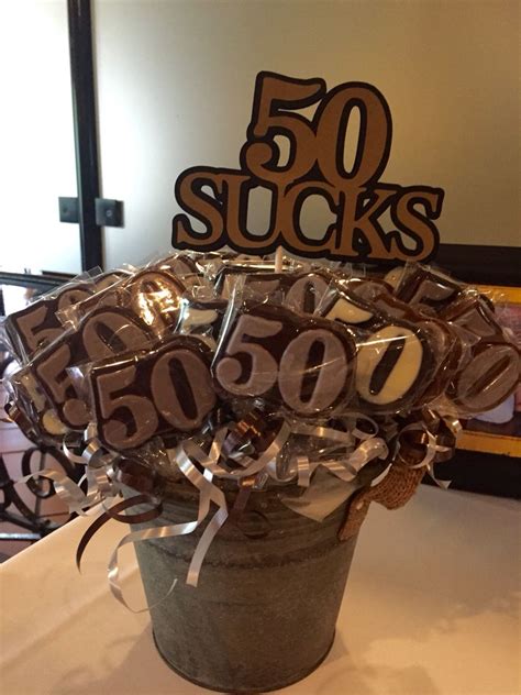 Birthday Surprise Party 50th Birthday Male Birthday Favors Chocolate
