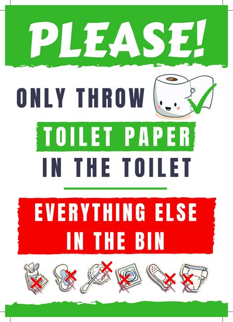 Do Not Flush Sign Free Printable For Your Airbnb • Eat Sleep Wander