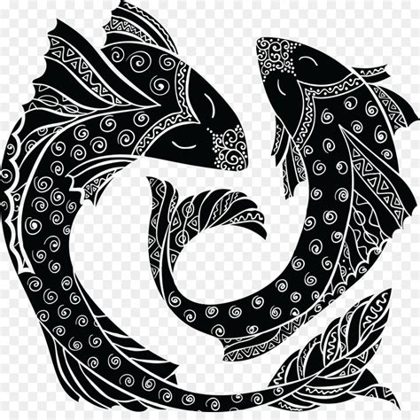 Pisces Zodiak Simbol Gambar Png