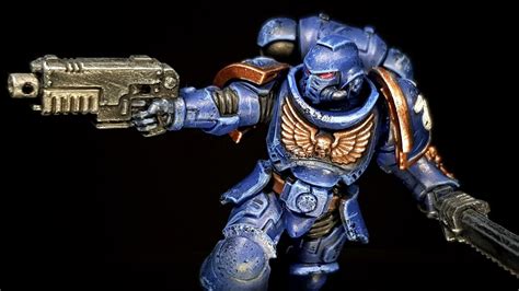 Painting My First Ever Warhammer 40000 Space Marines Youtube