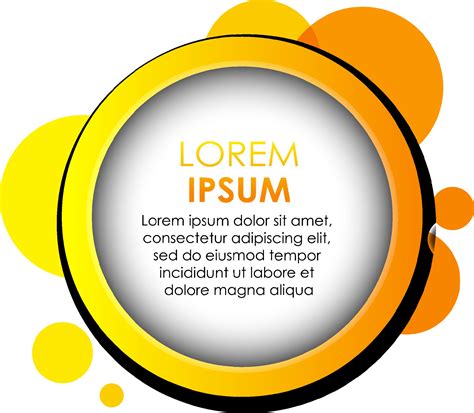 Circle Yellow Gradient Abstract Banner Template 3215867 Vector Art At