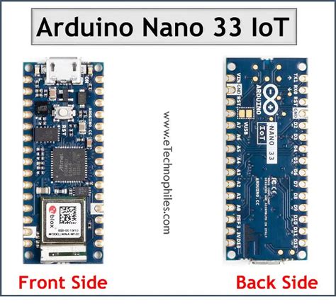 Arduino Nano IoT Pinout Specs Schematic Detail Board Layout