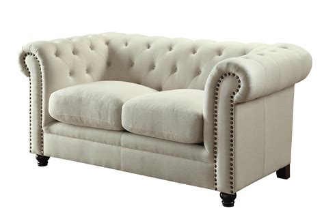 Check spelling or type a new query. Coaster Roy Traditional Button-Tufted Love Seat with ...