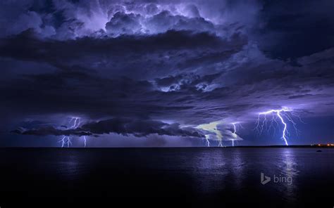 Lightning Storm Off Cooke Point Port Hedland Australia
