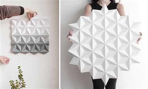 A Collection Of Geometric Origami Wall Art The Architects Diary