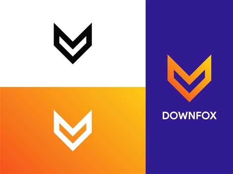 Downfox Logo Branding By Sajid Shaik Logo Designer On Dribbble