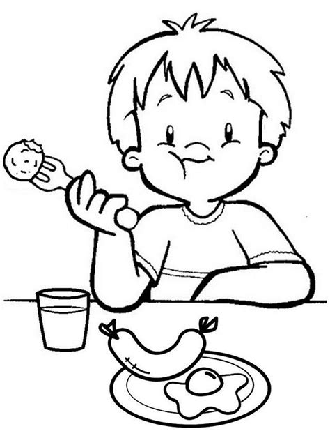 Pin En Delicious Breakfast Menu Coloring Page