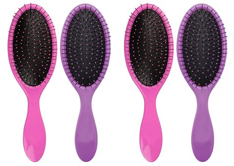 Wet Brush Detangler Hair Brush Pink And Purple Exclusive Ultra Soft