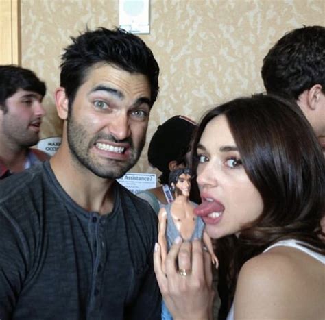 crystal reed tyler hoechlin and teen wolf cast image 7029174 on