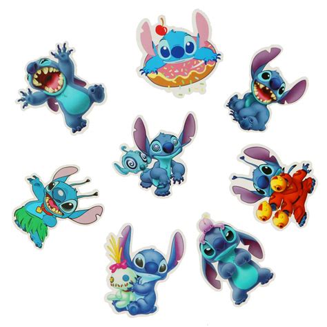 50pcs Lilo And Stitch Stickers Waterproof Vinyl Stickers For Water Bottle