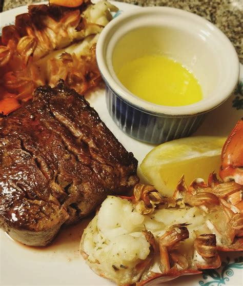 Homemade Filet Mignon And Lobster Tailsszz8fit