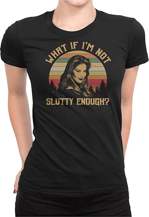 What If I M Not Slutty Enough Vintage Retro T Shirt Womensblackm