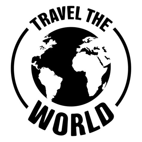 Travel The World Emblem Transparent Png And Svg Vector File