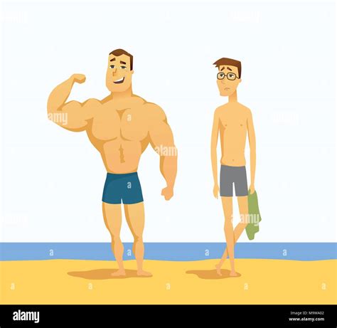 Weak Man And Body Stock Vector Images Alamy