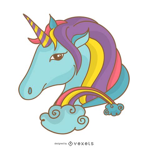 Cute Unicorn Illustration Vector Download
