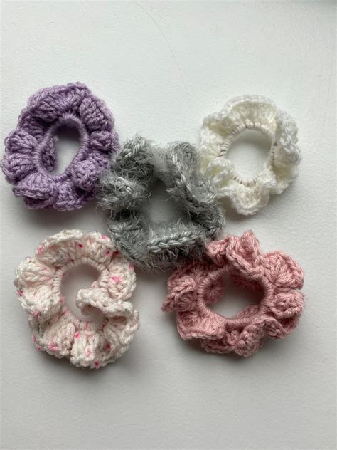 Crocheted Scrunchies Etsy