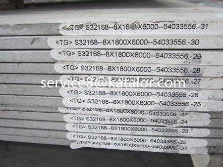 It can be used to predict the elongation or compression of an object as long as the stress is less than the yield strength of the material. S32168 material is a Chinese material, its grade is 06Cr18Ni11Ti, S32168 ASTM equivalent ...