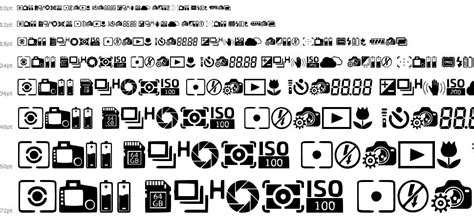 Digital Camera Symbols Font By Woodcutter Fontriver