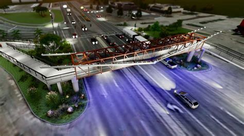 New Pedestrian Bike Bridge Being Built Symbolizes Debate Over Road Usage