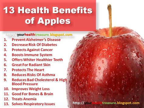 13 Health Benefits Of Apples Benefits Of Apples Health Treasure
