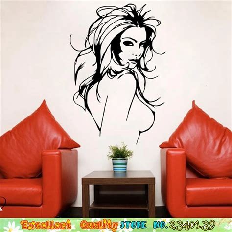 Sexy Breast Naked Women Poster Wall Stickers For Bathroom Bedroom Wall Decoration Decals Diy
