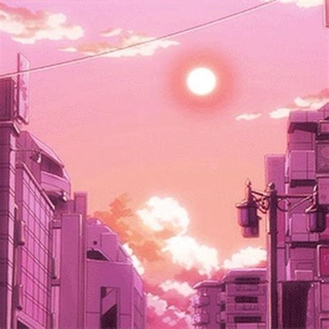 Aesthetic Pink Sunset Anime Largest Wallpaper Portal