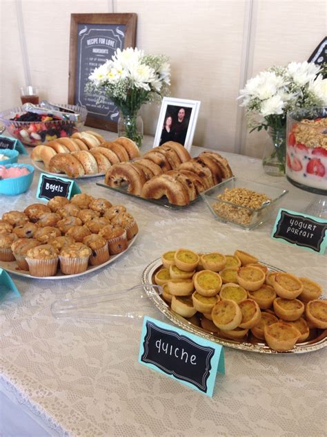 Brunch Bridal Shower Buffet French Pastries Instead Of Bagels Baby