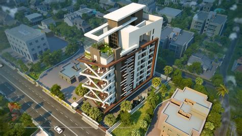 Apartment Elevation Designing 3d Architectural Rendering Services