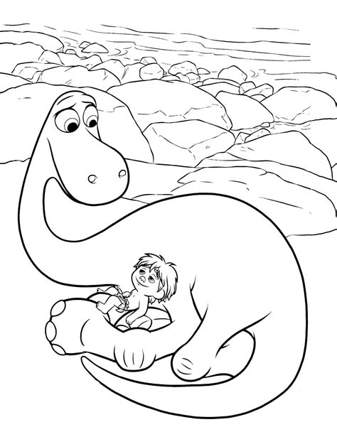 Spot with Arlo Coloring Pages The Good Dinosaur Coloring Pages Páginas para colorear para