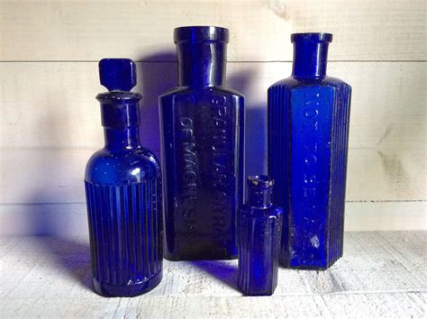 Reserved For Kana Antique Apothecary Chemists Shop Bottles