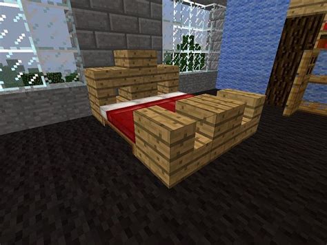 A Nice Bed For Minecraft Using The Actual Beds Nice Bedding