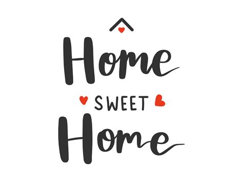 Home Sweet Home Lettering Graphic By Musbila · Creative Fabrica