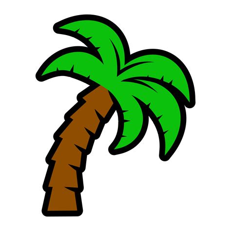 Palm Tree Vector Icon 551087 Vector Art At Vecteezy