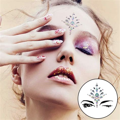 Pin On Makeup Sets Women Mermaid Face Gems Glitter Ciudaddelmaizslp