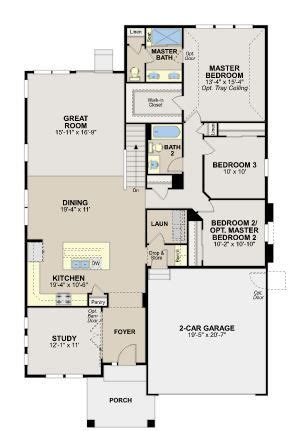 Special sections on home design & outdoor living ideas (creative homeowner) over 550 color photos. Ryland Homes, The Bliss Plan | Floor plans, Ryland homes ...