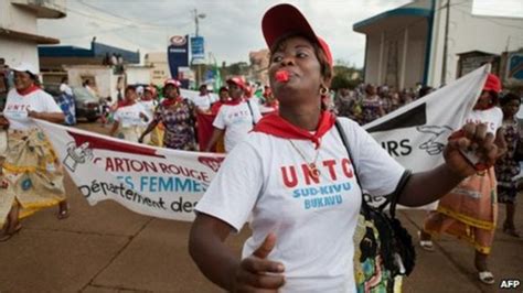 Dr Congo Women March Against Sexual Violence Bbc News