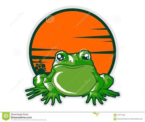 Illustration Of Frog Mascot Cartoon Character In Stock Vector Illustration Of Faces Bone