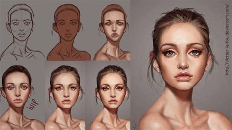 How To Paint These 21 Digital Portraits Step By Step Digital