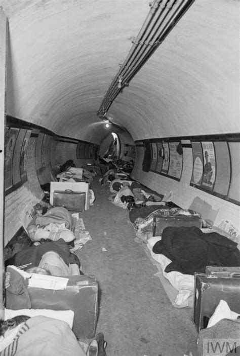 The London Underground As Air Raid Shelter London England 1940