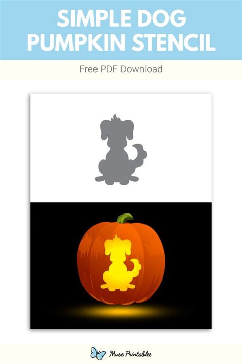 Free Simple Dog Pumpkin Stencil Pumpkin Stencil Pumpkin Stencils