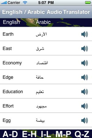 Translate arabic documents to english in multiple office formats (word, excel, powerpoint, pdf, openoffice, text) by simply uploading them into our free online translator. English to Arabic Audio Translator - iOS and Android ...