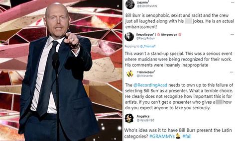 Bill Burr Slammed For Mispronouncing Mexican Singer At Grammys And Saying Feminists Will Go Nuts