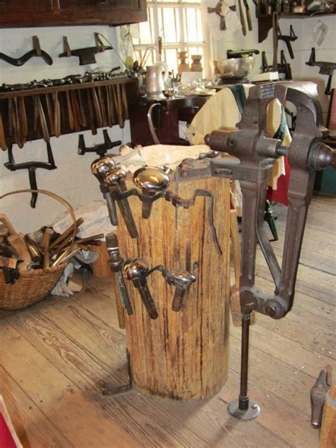 The homemade workshop build your own woodworking machines. Metalsmithing tools in Colonial Williamsburg! (With images ...