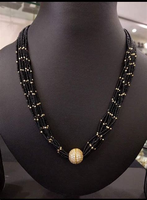 black beads chain beaded jewelry necklaces gold jewelry simple necklace pearl necklace designs